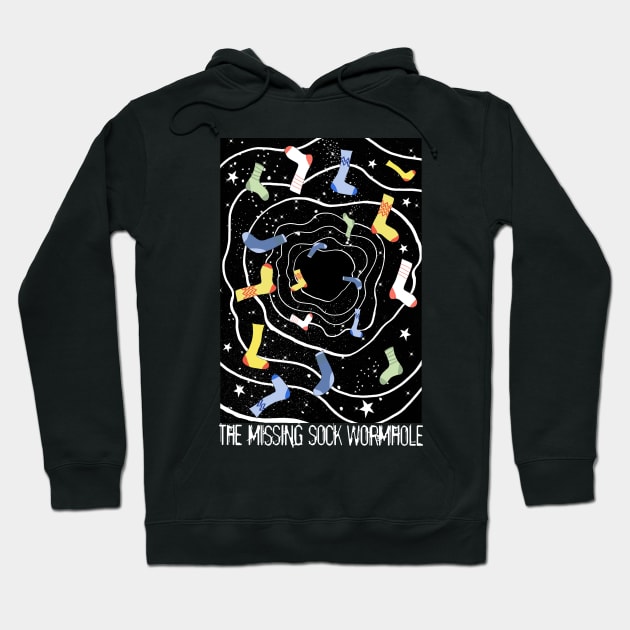 The Missing Sock Wormhole Hoodie by Scratch